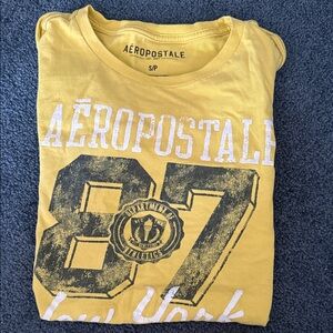 Aeropostale Bold Yellow Graphic Tee